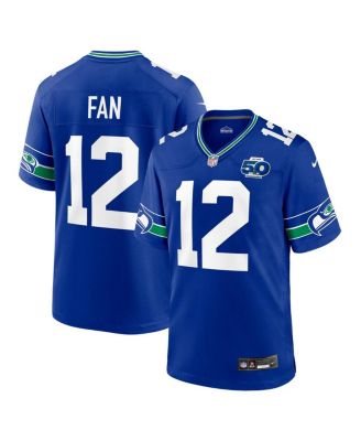 Nike - Men's 12 Fan Royal Seattle Seahawks Alternate 2 50th Season Game Jersey