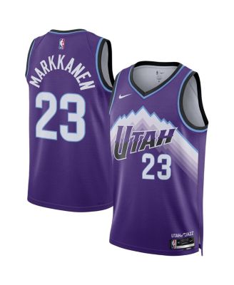 Nike - Men's and Women's Lauri Markkanen Purple Utah Jazz Swingman Jersey - Icon Edition