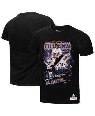 Mitchell & Ness - Men's Leon Draisaitl Black Edmonton Oilers 2.0 Player Graphic T-Shirt