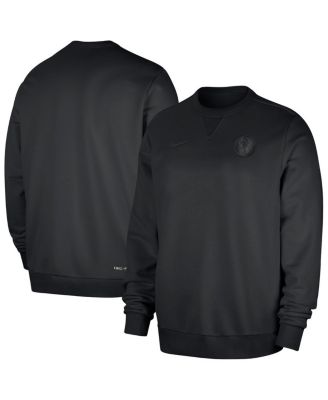 Nike - Men's Black Dallas Mavericks Authentic Standard Issue Travel Dri-FIT Pullover Sweatshirt