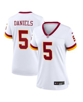 Nike - Women's Jayden Daniels White Washington Commanders Game Super Bowl Era Jersey
