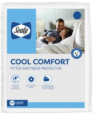 Sealy - Cool Comfort Fitted Mattress Protector, King