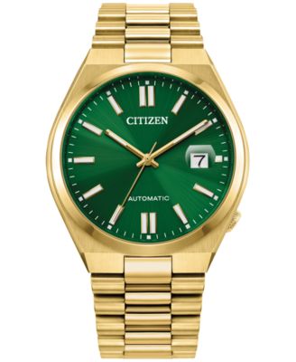 Citizen - Men's Automatic Tsuyosa Gold-Tone Stainless Steel Bracelet Watch 40mm