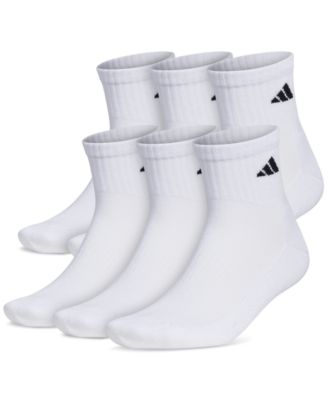 adidas - Men's Athletic 6-Pk. Cushioned Quarter Socks