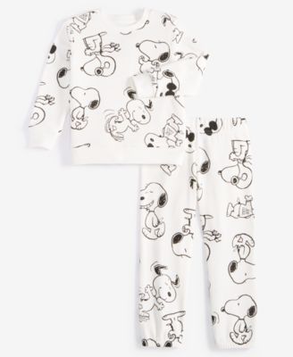 Epic Threads - Toddler Boys Snoopy Printed Fleece Shirt & Pants Set,