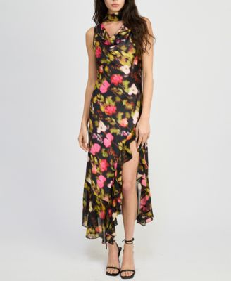 En Saison - Women's Maura Cowl Neck Maxi Dress