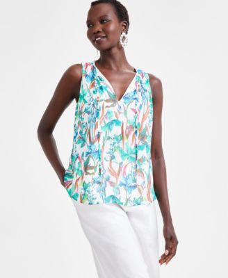I.N.C. International Concepts - Women's Tie-Neck Tank Top