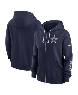 Nike - Women's Navy Dallas Cowboys Plus Size Phoenix Full-Zip Hoodie