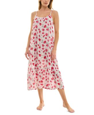 Roudelain - Women's Printed Tiered Hem Nightgown