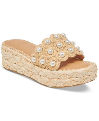Dolce Vita - Women's Caper Raffia Woven Footbed Sandals