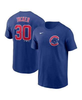 Nike - Men's Kyle Tucker Blue Chicago Cubs Fuse Name Number T-Shirt