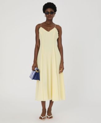 French Connection - Women's Raya Chiffon Ruffle-Neck Dress