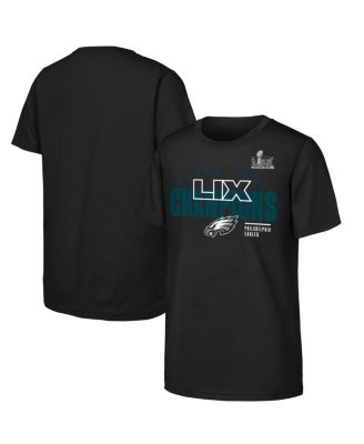 Fanatics - Big Boys and Girls Black Philadelphia Eagles Super Bowl LIX Champions Iconic Victory T-Shirt