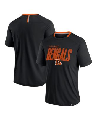 Fanatics - Men's Black Cincinnati Bengals Defender Fade Slant T-Shirt