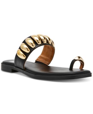 DV Dolce Vita - Women's Moon Embellished Thong Slide Flat Sandals