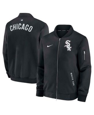 Nike - Men's Black Chicago White Sox Authentic Collection Dugout Full-Zip Bomber Jacket