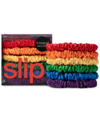 Slip - 6-Pc. Rainbow Pure Silk Skinny Scrunchies