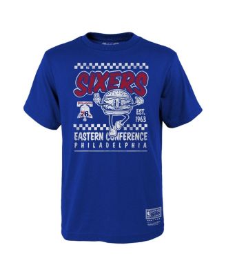 Mitchell & Ness - Big Boys and Girls&nbsp; Royal Philadelphia 76ers Concession Food Character T-Shirt