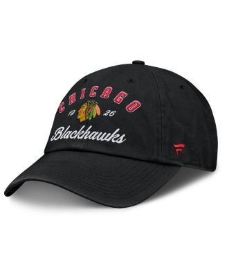 Fanatics - Women's Black Chicago Blackhawks Fundamental Dasher Arch Adjustable Hat