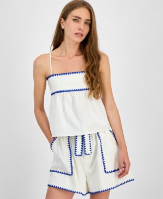 En Saison - Women's Dontatella Sleeveless Tie-Back Top