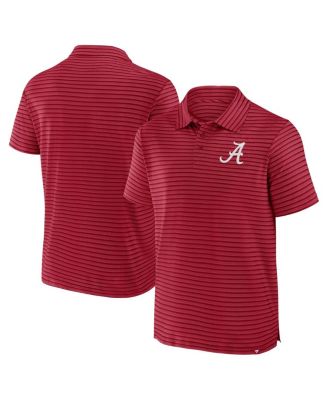 Fanatics - Men's Crimson Alabama Crimson Tide Victory Calls Stripe Polo Shirt