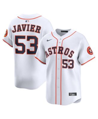 Nike - Men's Cristian Javier White Houston Astros Home Limited Player Jersey