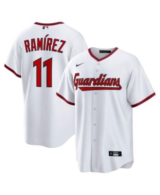 Nike - Men's Jos&eacute; Ramírez White Cleveland Guardians Replica 2.0 Home Jersey