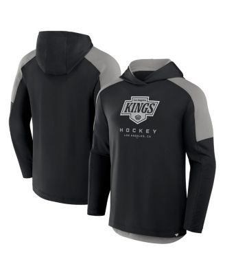 Fanatics - Men's Black Los Angeles Kings Meta Game Transitional Pullover Hoodie