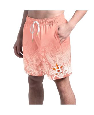 Margaritaville - Men's&nbsp; Coral Houston Astros Lagoon Fiesta Swim Shorts