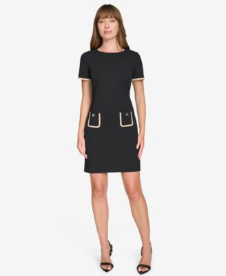 Tommy Hilfiger - Petite Short-Sleeve Shift Dress