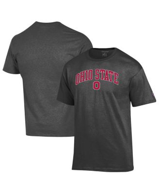Champion - Men's&nbsp;Heather Charcoal Ohio State Buckeyes Arch Over Logo T-Shirt