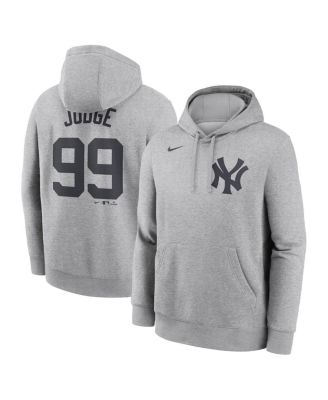Nike - Men's Aaron Judge Heather Gray New York Yankees Player Name Number Club Fleece Pullover Hoodie