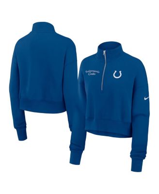 Nike - Women's Royal Indianapolis Colts Primetime Phoenix Half-Zip Sweatshirt