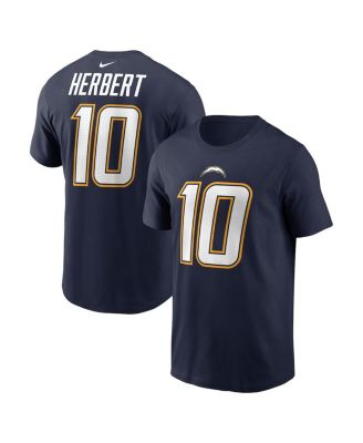 Nike - Men's Justin Herbert Navy Los Angeles Chargers Alternate Super Chargers Name Number T-Shirt