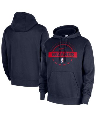 Nike - Men's Navy Washington Wizards 2025/26 Authentic Practice Club Pullover Hoodie