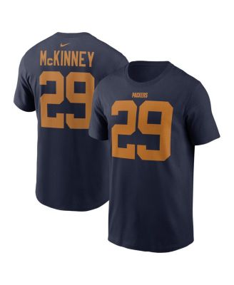 Nike - Men's Xavier McKinney Navy Green Bay Packers The 1923 Classic Name Number T-Shirt