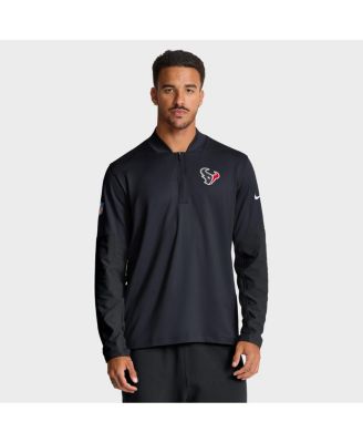 Nike - Men's Navy Houston Texans Sideline Dri-FIT Half-Zip Pullover