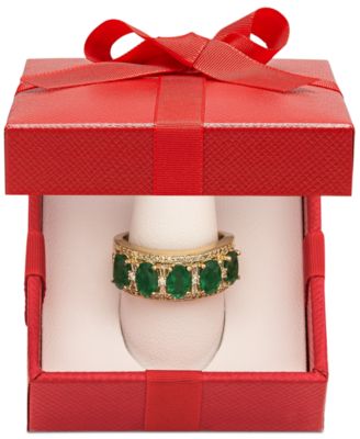 Macy's - Sapphire (2 7/8 ct. t.w.) & Diamond (1/3 ct. t.w.) Ring in 14k Gold (Also in Certified Ruby, Tanzanite and Emerald)
