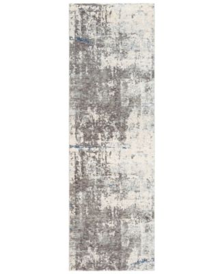 Livabliss - Presidential PDT-2301 Medium Gray 3'3" x 8' Runner Area Rug