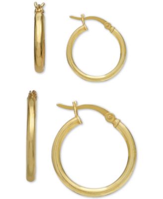 Giani Bernini - 2-Pc. Set Small Hoop Earrings in 18k Gold-Plated Sterling Silver