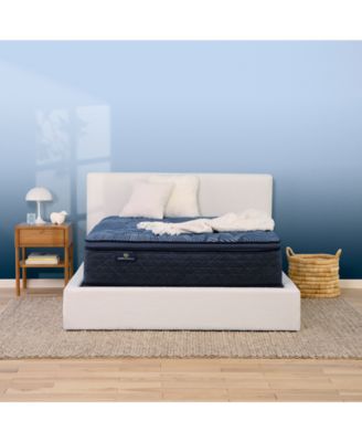 Serta - Perfect Sleeper Cobalt Calm 15" Plush Pillow Top Mattress-Twin XL
