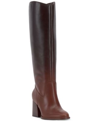 Vince Camuto - Women's Leila Wide-Calf Block-Heel Knee-High Boots
