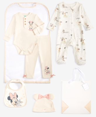 Disney - Baby Girls 7-Pc Minnie Sleep-N-Play Gift Set