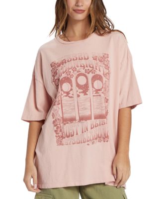 Billabong - Juniors' Moon Kiss Graphic Print Cotton T-Shirt