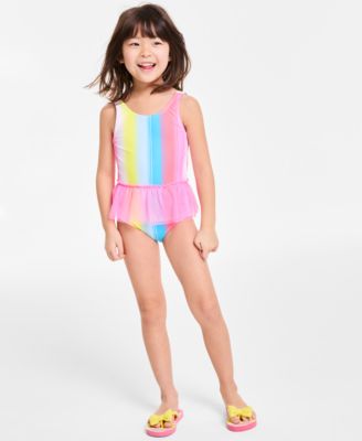 Epic Threads - Little Girls Striped Tutu One-Piece Swimsuit
