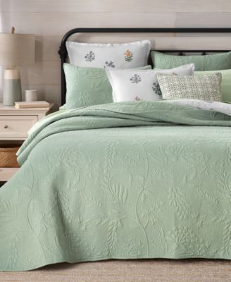 Charter Club - Trapunto Vine 3-Pc. Quilt Set, King