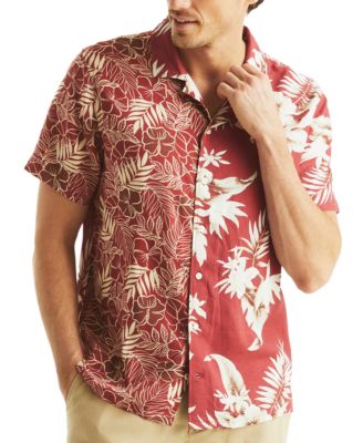 Nautica - Men's Printed Tropical Camp Shirt