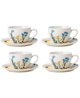 Lenox - Wildflowers Tea Cup & Saucer, Set of 4