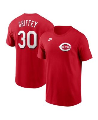 Nike - Men's Ken Griffey Jr. Red Cincinnati Reds Fuse Name Number T-Shirt