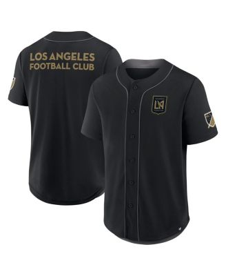 Fanatics - Men's Black LAFC Injury Time Baseball Jersey
